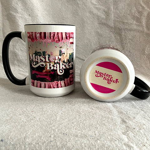 15oz Master Baker Black Accent Ceramic Mug
