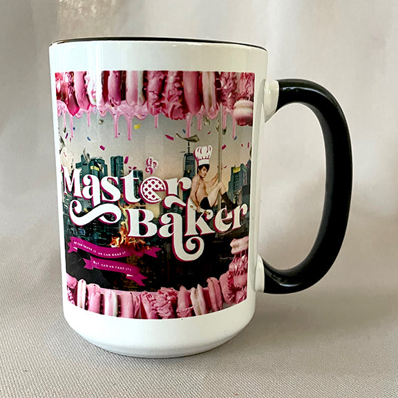 15oz Master Baker Black Accent Ceramic Mug