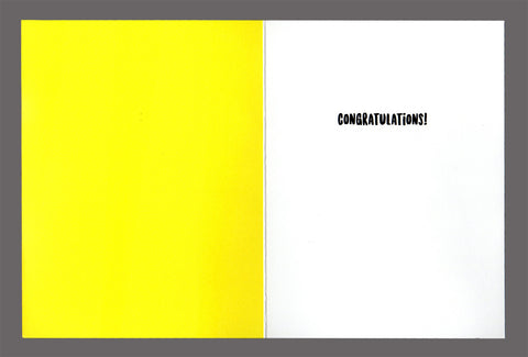 Here's To An Occasional Burst Of Reggae - Congratulations Card. Sold in a  5 Pack