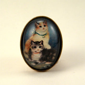 Hello Kitties Deluxe Cat Portrait Brooch