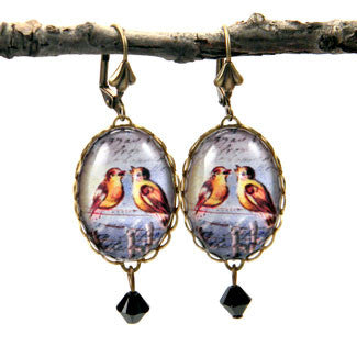 Love Birds A Pair of Singing Birds Earrings