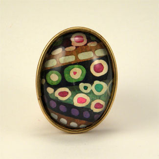 Jungle Juice - Deep Forest Colors Rain Forest Brooch