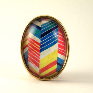 Piñata - Colorful Geometric Shapes Brooch