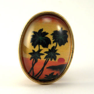 Tropical Sunset - Island Paradise Brooch