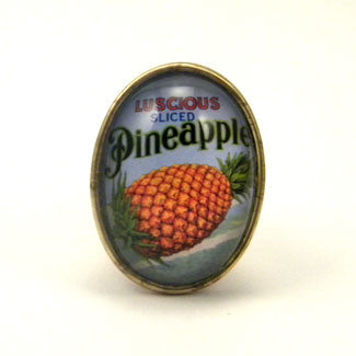 Luscious Pineapple - Tropical Fruit Brooch