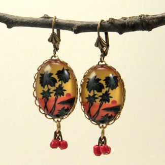 Tropical Sunset - Island Paradise Earrings