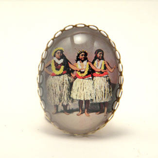 Hula Girls - The Hawaiian Island Dance Cocktail Ring