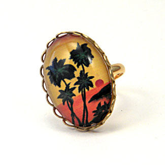 Tropical Sunset - Island Paradise Petite Ring