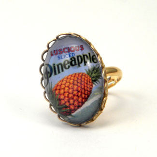 Luscious Pineapple - Tropical Fruit Petite Ring