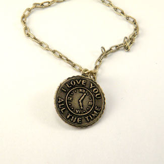 I Love You All The Time Charm Necklace