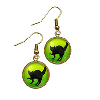 Black Cat Earrings