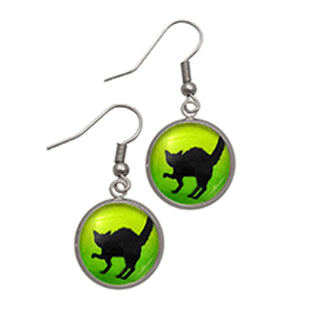 Black Cat Earrings