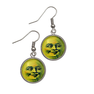 Man in the Moon Face Earrings 3 Ways