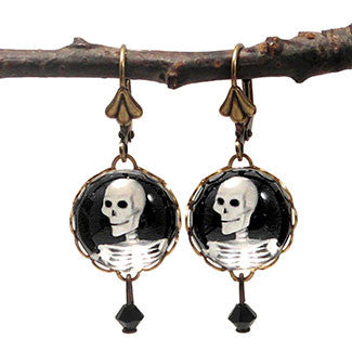 Smiling Skeleton Earrings a Halloween Favorite