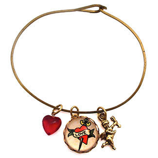 Love Dagger Tattoo Art Bracelet