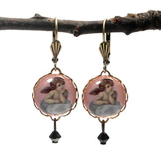 Cloud 9 Cherub 15mm Round Earrings