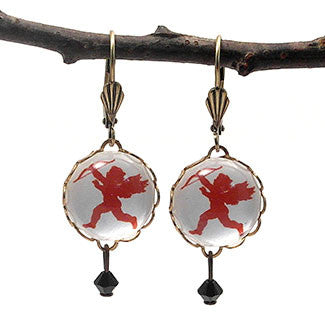 Cupid Messenger of Love Earrings