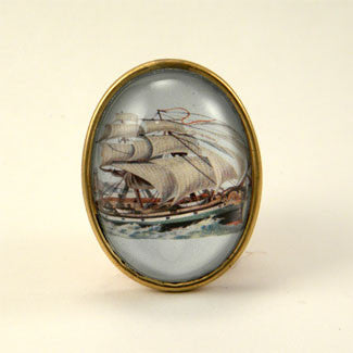 Smooth Sailing Clipper Ship Brooch