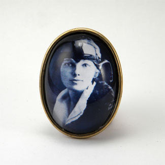 Amelia The Aviator - Amelia Earhart Brooch