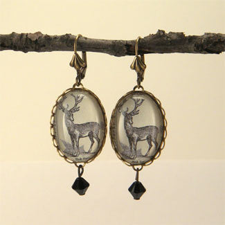 Uncle Buck Woodland Deer Earrings