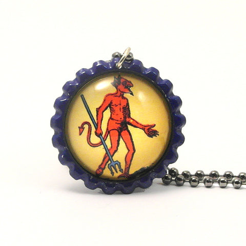 The Devil - El diablito - Mexican Loteria Card Jewelry