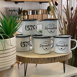Custom Enamelware 12oz Camper Mug. Wholesale only