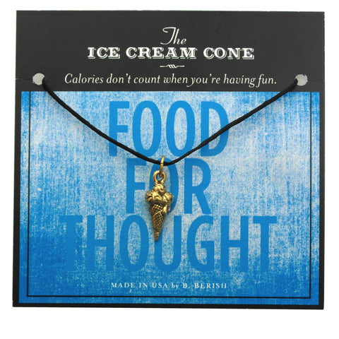 Ice Cream Cone Charm Necklace