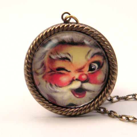 Santa - Good Old St. Nick Holiday Necklaces