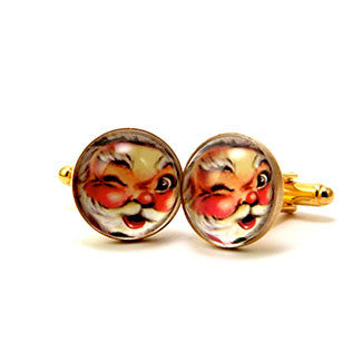 Santa - Good Old St. Nick Holiday Cuff Links