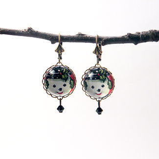Big Snowman Winter Holiday Jewelry Earrings