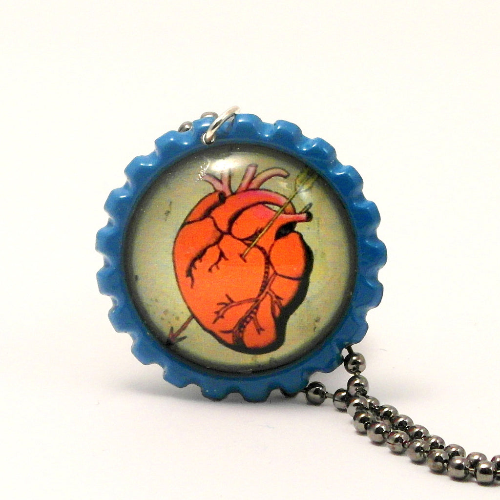 The Heart - El corazón - Mexican Loteria Card Jewelry