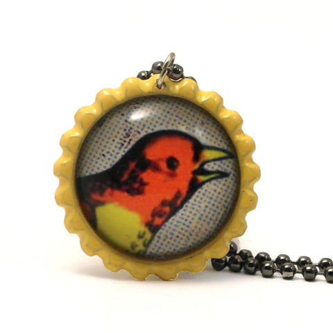 The Bird - El pájaro - Mexican Loteria Card Jewelry