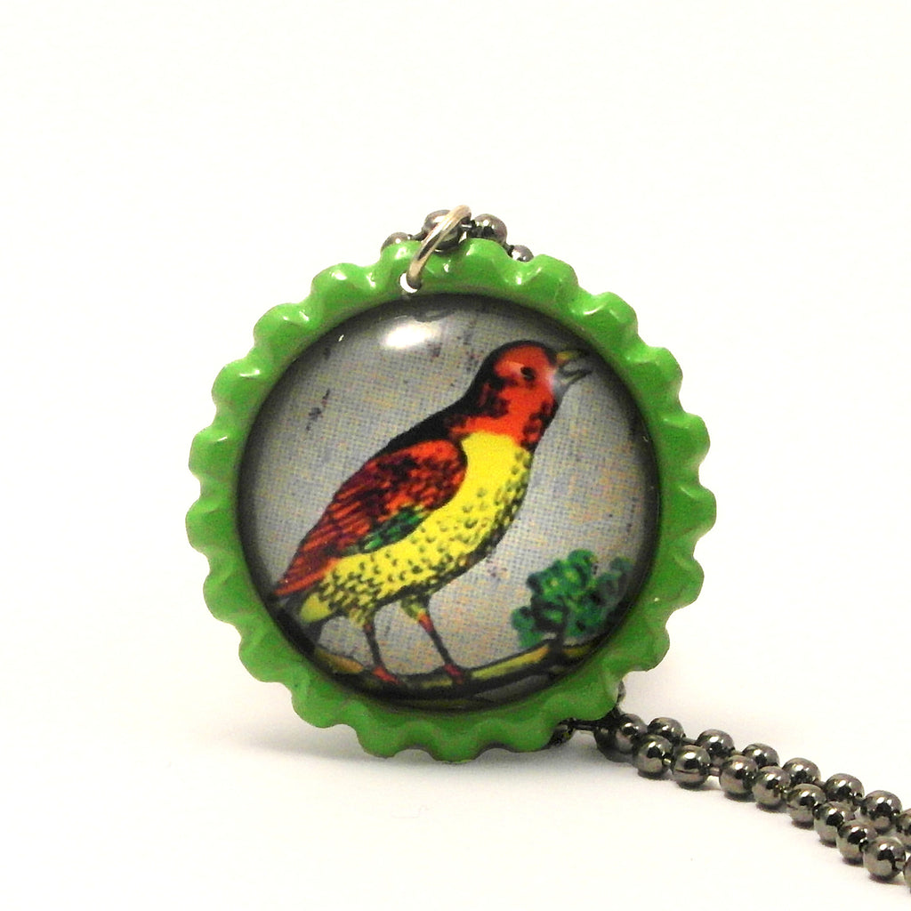 The Bird - El pájaro - Mexican Loteria Card Jewelry