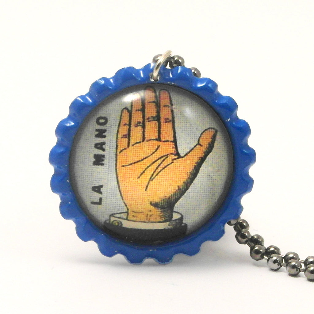 The Hand - La mano - Mexican Loteria Card Jewelry