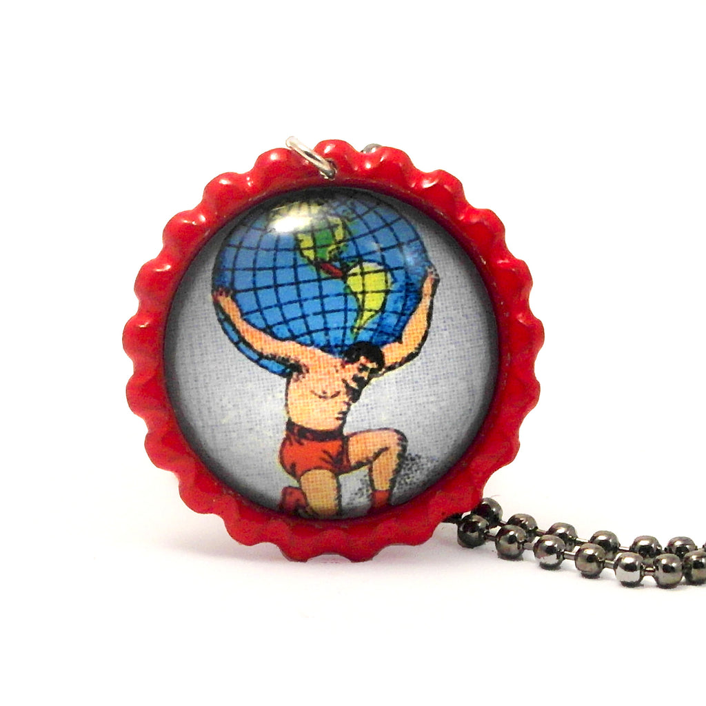 The World - El mundo - Mexican Loteria Card Jewelry