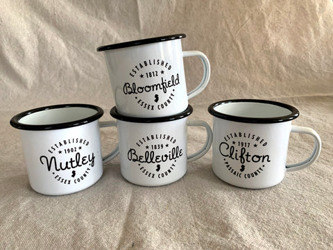 Custom Enamelware 12oz Camper Mug. Wholesale only