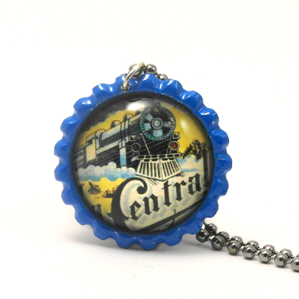 Train Engine Locomotive - Matchbox Art Jewelry