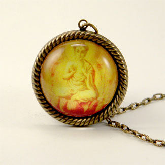 Mellow Yellow Buddha Necklace