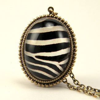 The White Stripes Zebra Deluxe Pendant Necklace