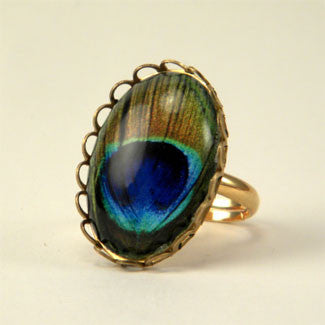 Proud As A Peacock Petite Ring