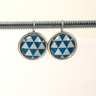 Geometric Earrings Triangle Pattern