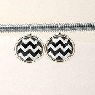Geometric Earrings Zig-Zag Pattern