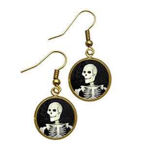 Smiling Skeleton Earrings a Halloween Favorite