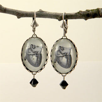 If I Only Had A Heart - Anatomical Heart Engraving Earrings