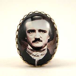 Edgar Allan Poe Cocktail Ring