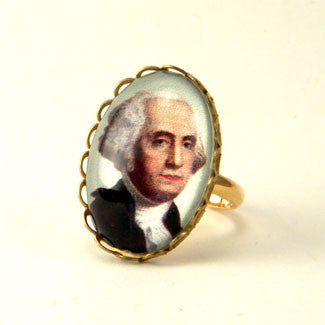 George Washington Petite Oval Ring