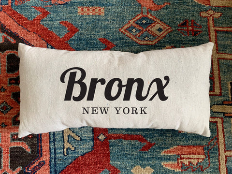 Bronx, NY Handmade Canvas Pillow
