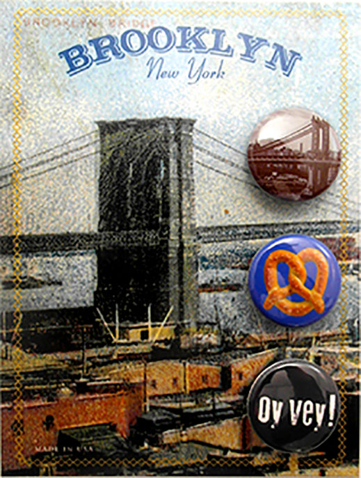 Brooklyn Bridge Button Card - Sold in a 5 pack