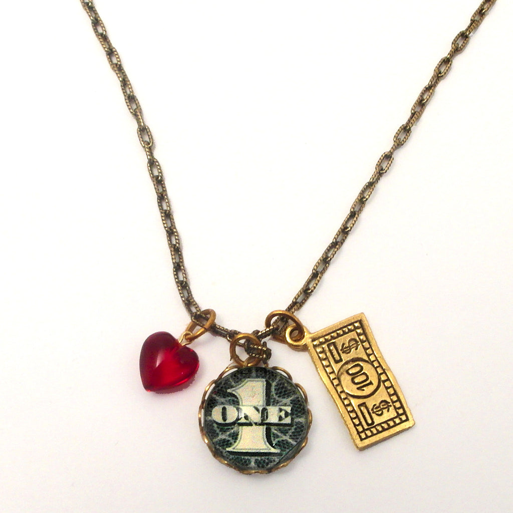 Great Investment $1.00 into $100.00 Charm Necklace