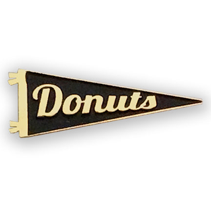 Donuts gold plated Enamel Pennant Pin